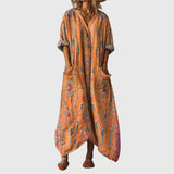 Perrine - Robe Maxi Souple à Imprimé Coloré
