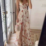 Sonia - Robe midi à motif floral