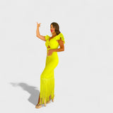 Lucille - Robe flamenco néon