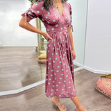 Monique - Robe Élégante à Pois