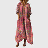 Fernande - Robe Maxi Souple à Imprimé Coloré