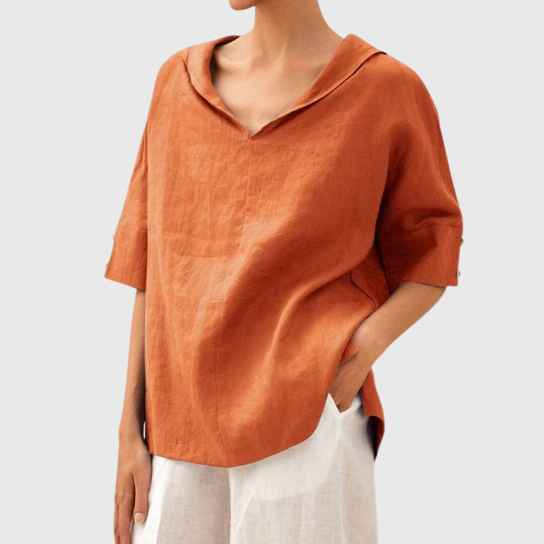 Joanna - Blouse Décontractée à Coupe Lâche