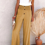 Noëlle - Pantalon Taille Haute Détendu