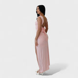 Solène - Robe longue à dos ouvert