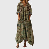Laetitia - Robe Maxi Souple à Imprimé Coloré