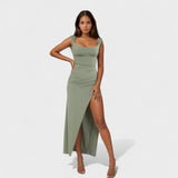Solène - Robe longue à dos ouvert