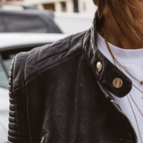 Jeannette - Veste en Cuir Véritable