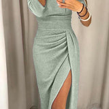 Natacha - Robe chic à épaules dénudées