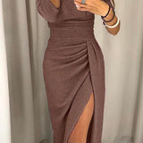 Nathalie - Robe chic à épaules dénudées