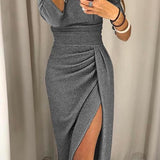 Natacha - Robe chic à épaules dénudées