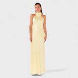 Marthe - Robe avec nœud en satin