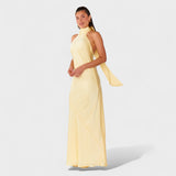 Marthe - Robe avec nœud en satin