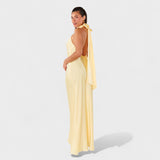 Marthe - Robe avec nœud en satin