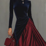 Lucrèce - Robe Longue Bicolore