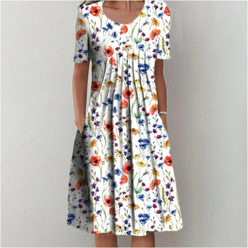 Marthe - Robe Midi à Volants