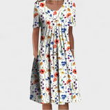 Marthe - Robe Midi à Volants