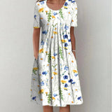 Marthe - Robe Midi à Volants