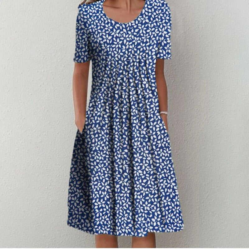 Marthe - Robe Midi à Volants
