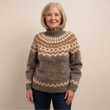 Cyprienne - Pull en laine d'esprit vintage