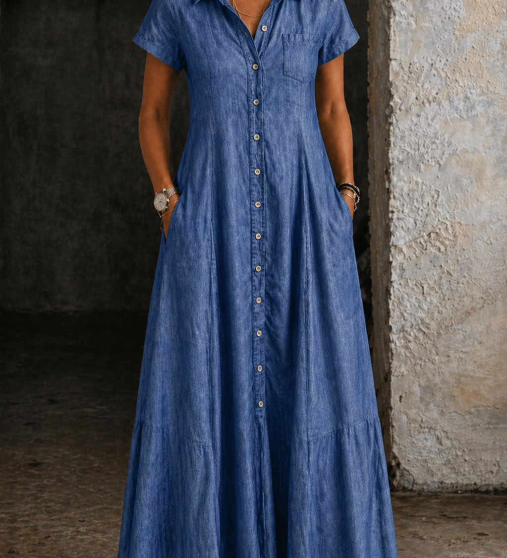 Eliza - Robe Longue en Jean