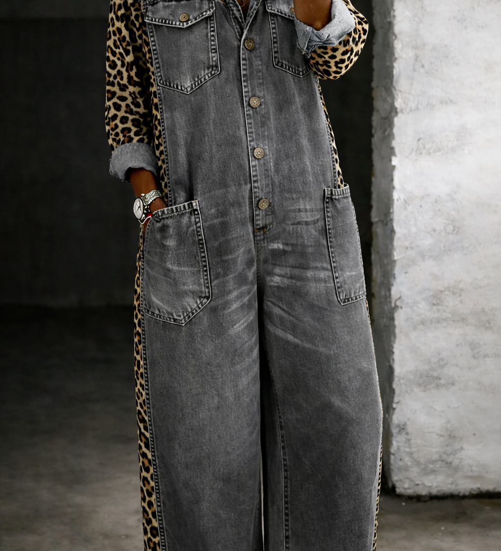 Inès - Combinaison en Denim