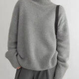 Amélie - Pull Col Roulé en Cachemire Luxueux