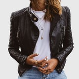 Jeannette - Veste en Cuir Véritable