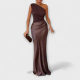 Lulú - Robe en satin asymétrique
