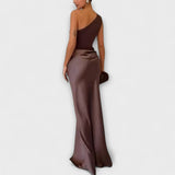 Lulú - Robe en satin asymétrique