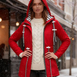 Vanessa – Imperméable long femme, veste de pluie élégante toutes saisons