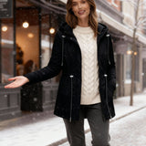 Vanessa – Imperméable long femme, veste de pluie élégante toutes saisons