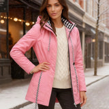 Vanessa – Imperméable long femme, veste de pluie élégante toutes saisons