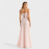Véronique - Robe maxi en dentelle florale