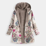 Jacinthe - Veste polaire pastel à motif botanique