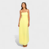 Florentine - Robe maxi jaune