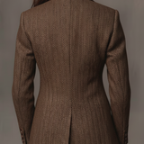 Gisèle - Blazer avec Insertion Imprimée en Chevron