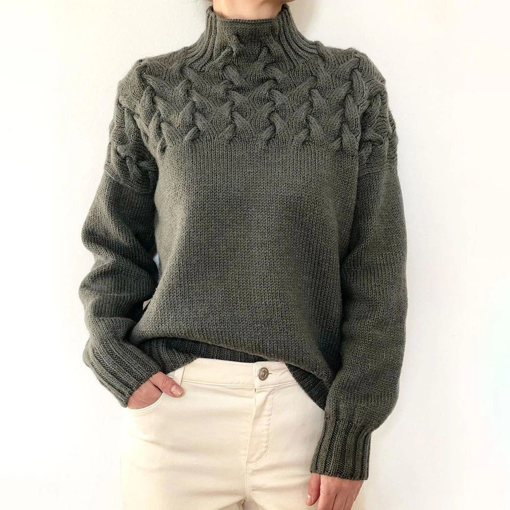 Hélène - Pull Col Roulé Chaud