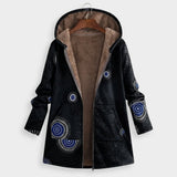 Adèle - Veste sherpa à motif ethnique
