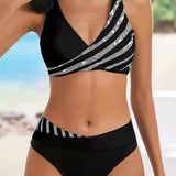 Manon - Bikini Imprimé en Teintes Chaudes
