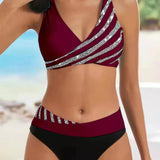Manon - Bikini Imprimé en Teintes Chaudes