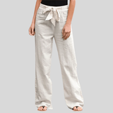 Ginette - Pantalon Détente Femme Avec Cordon Et Taille Élastique