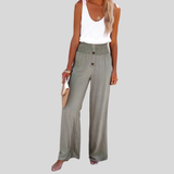 Noëlle - Pantalon Taille Haute Détendu