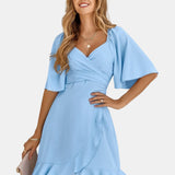 Claire - Robe Midi Bleu Clair