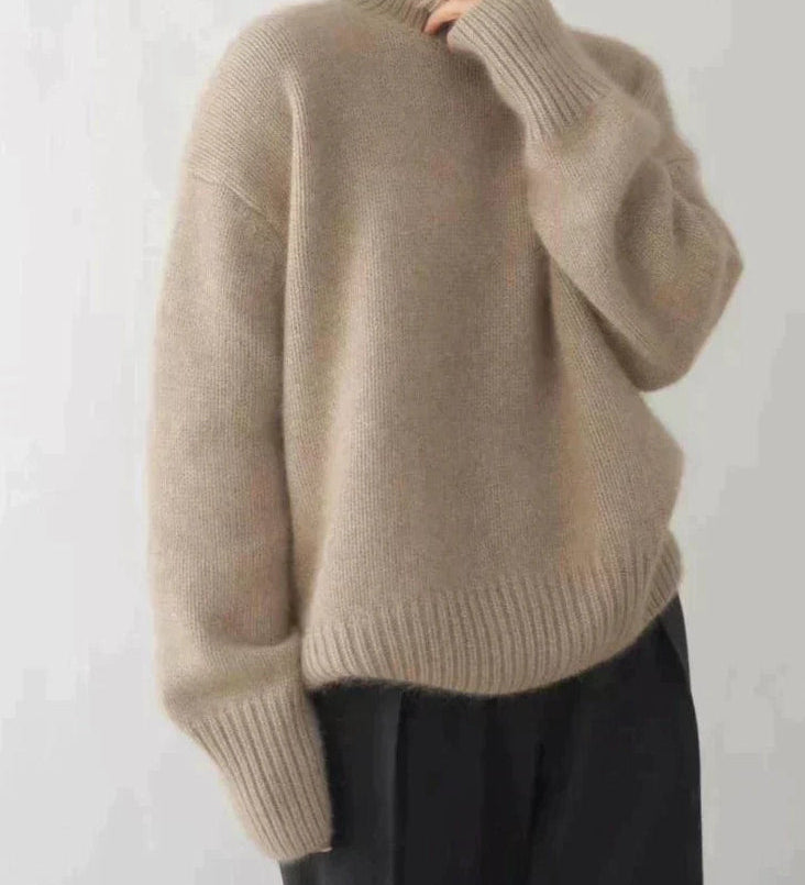 Amélie - Pull Col Roulé en Cachemire Luxueux