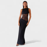 Lucie - Robe longue en dentelle