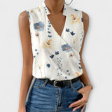 Loretta - Haut V-neck sophistiqué