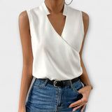Loretta - Haut V-neck sophistiqué