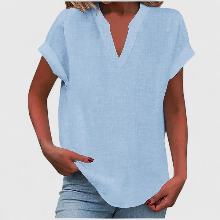 Xavinah - Blouse V-Neck Confortable