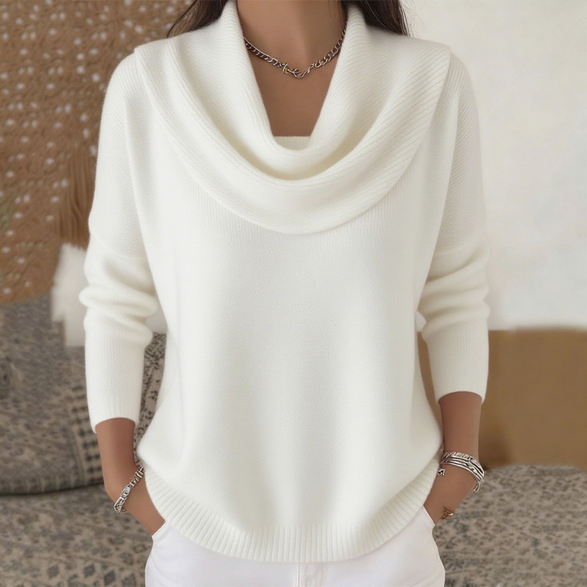 Juliette - Pull Femme Col roulé