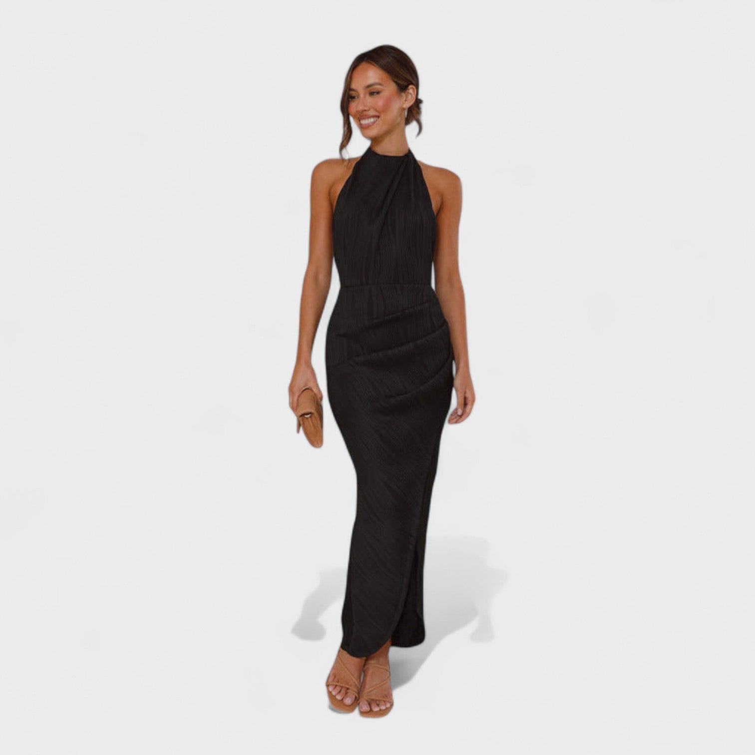Camille - Robe longue plissée